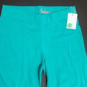 NEW Boden Girl’s Green Straight Leg Capris Size 13 -14 yr